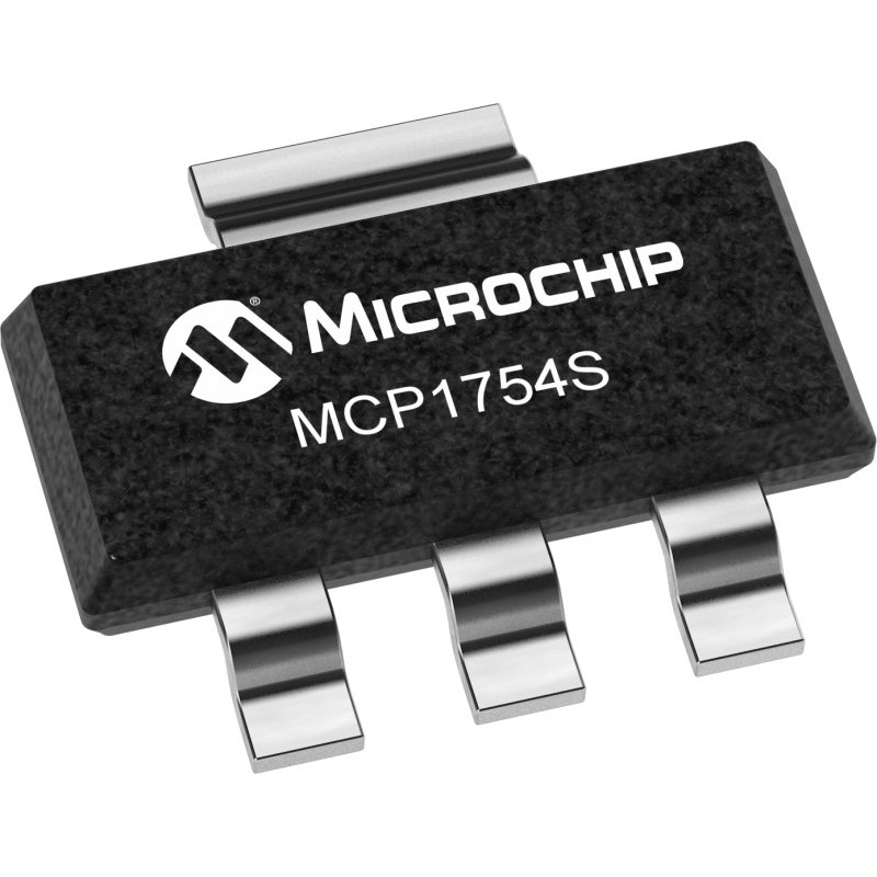 250 pcs - Microchip MCP1754ST-3302E/DB, 1 Low Dropout Voltage, LOD Voltage Regulator 150mA, 3.3 V