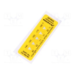 1 pcs x SPIRIG - CS-060/082 - Temperature indicator, 60°C,66°C,71°C,77°C,82°C, °C,°F, 15x45mm