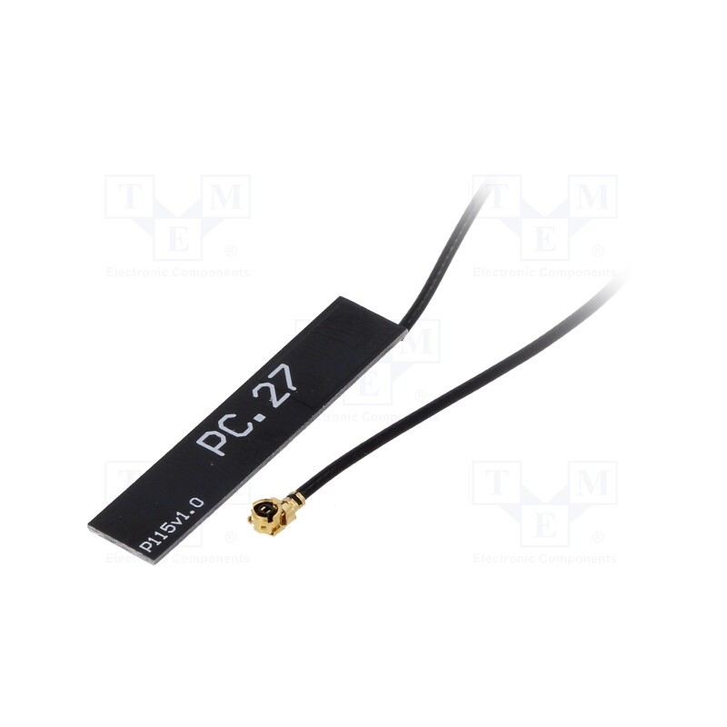 1 pcs x SR PASSIVES - GSM-ANT115 - Antenna, GSM, 2dBi, linear, for ribbon cable, 50Ω, 34x7x0.8mm