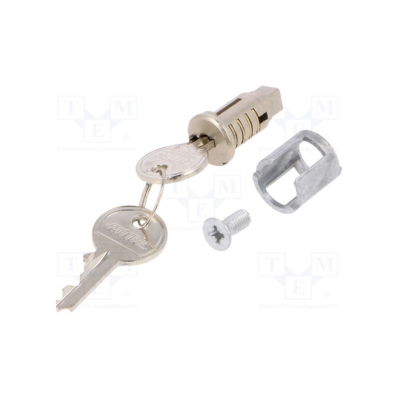 1 pcs x RITTAL - 2571000 - Insert for lock, cast zinc, Kind of insert bolt: cylindrical