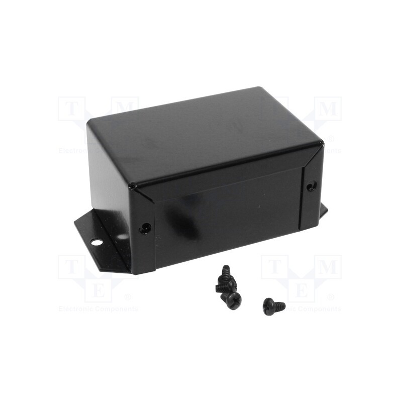 1 pcs x HAMMOND - 1411FBDBK - Enclosure: multipurpose, X: 56mm, Y: 81mm, Z: 28mm, with fixing lugs
