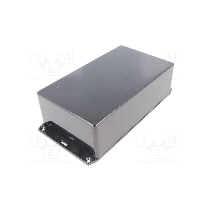1 pcs x HAMMOND - 1591EFLBK - Enclosure: multipurpose, X: 110mm, Y: 191mm, Z: 61mm, 1591, ABS, black