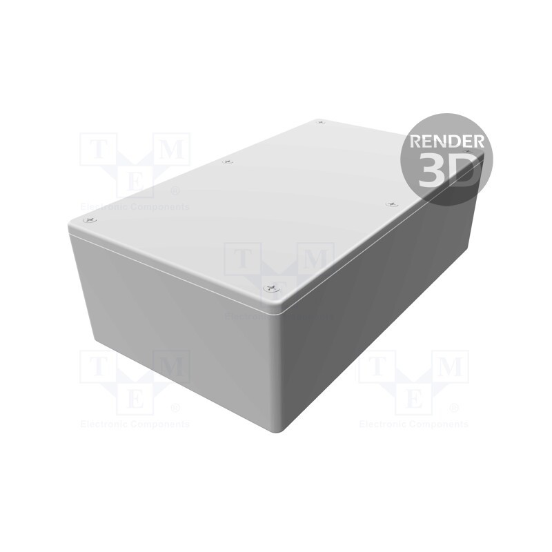 1 pcs x HAMMOND - 1591XXEBK - Enclosure: multipurpose, X: 113mm, Y: 193mm, Z: 61mm, 1591XX, ABS