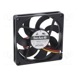 1 pcs x SANYO DENKI - 9GA0812P7G001 - Fan: DC, axial, 12VDC, 80x80x15mm, 86.4m3/h, 41dBA, ball bearing