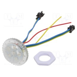 1 pcs x IPIXEL LED - P038006CC3SE IP67 - LED, RGB, IP65, 140°, Ø38mm, Controller: SM16703, 24V
