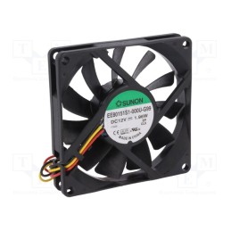 1 pcs x SUNON - EE80151S1-000U-G99 - Fan: DC, axial, 12VDC, 80x80x15mm, 62.86m3/h, 34.7dBA, Out: F type