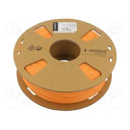 1 rol x GEMBIRD - 3DP-PLA-01-MTO - Filament: PLA-MATT, 1.75mm, orange, 190÷220°C, 1kg