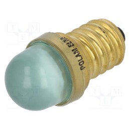 1 pcs x POLAM-ELTA - LG-E14-24AC/DC - LED lamp, green, E14, 24VDC, 24VAC