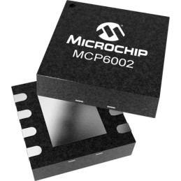 50 pcs - MCP6002T-E/MC Microchip, Op Amp, 1MHz 0.001 MHz, 1.8 - 6 V, 5-Pin DFN