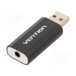 1 pcs x VENTION - VAB-S15-B - PC extension card: sound, black, Jack 3.5mm socket,USB A plug