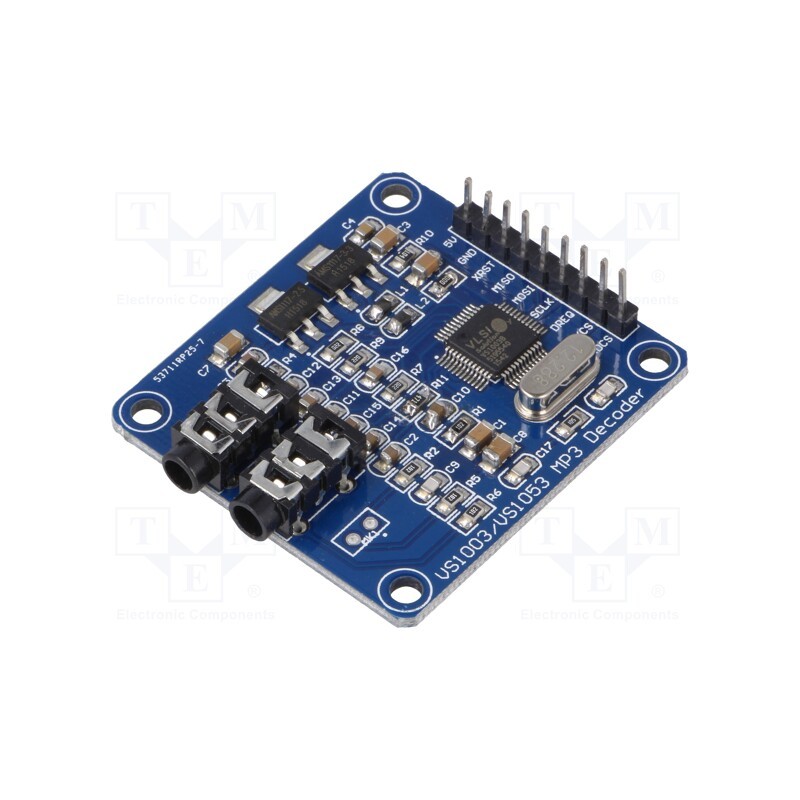 1 pcs x OKYSTAR - OKY3161 - Module: audio, decoder, SPI, 5VDC, IC: VS1003B, screw
