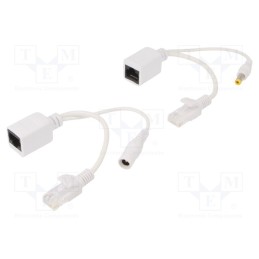 1 pcs x GEMBIRD - PP12-POE-0.15M-W - Passive PoE cable kit, PoE (PoE), white, Cablexpert