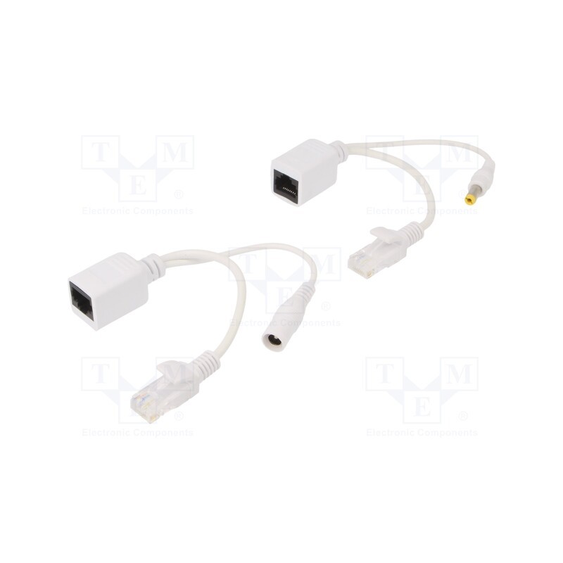 1 pcs x GEMBIRD - PP12-POE-0.15M-W - Passive PoE cable kit, PoE (PoE), white, Cablexpert