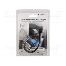 1 pcs x GEMBIRD - NL-02 - USB light, black, USB A