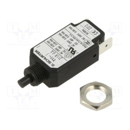 1 pcs x SCHURTER - 4400.0417 - Circuit breaker, Urated: 240VAC, 48VDC, 6A, SPST, Poles: 1, screw