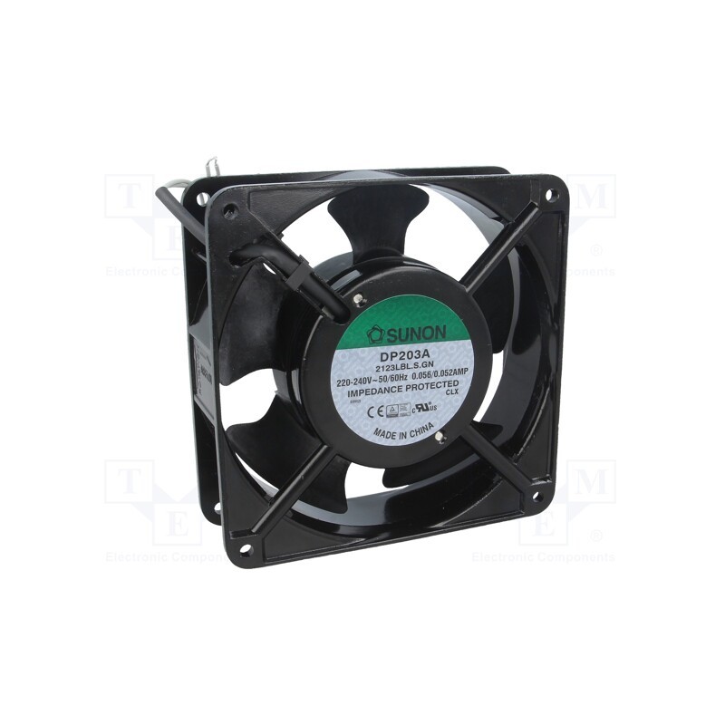 1 pcs x SUNON - DP203A2123LBL.S.GN - Fan: AC, axial, 230VAC, 119x119x38.5mm, 132.5m3/h, 39dBA, 2300rpm