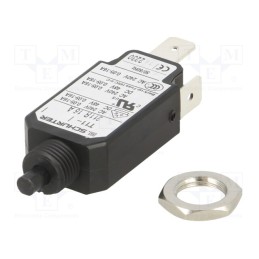 1 pcs x SCHURTER - 4400.0499 - Circuit breaker, Urated: 240VAC, 48VDC, 16A, SPST, Poles: 1, screw