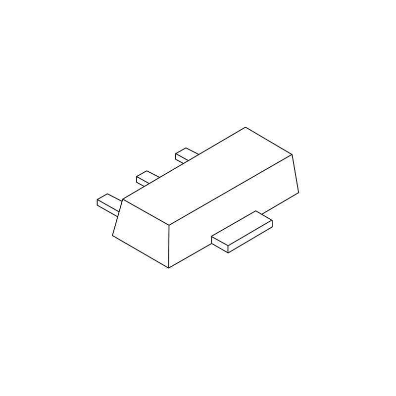 10 pcs - Nexperia, 4.7V Zener Diode 5% 1 W SMT 3-Pin SOT-89
