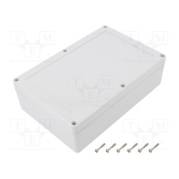1 pcs x KRADEX - ZP210.140.60JH TM PC - Enclosure: multipurpose, X: 140mm, Y: 210mm, Z: 60mm, ZP, light grey