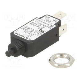 1 pcs x SCHURTER - 4400.0531 - Circuit breaker, Urated: 240VAC, 48VDC, 12A, SPST, Poles: 1, screw