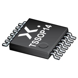 100 pcs - Nexperia 74HC132PW,118, Quad 2-Input NAND Schmitt Trigger Quad 2 Input NAND, 14-Pin TSSOP14