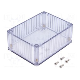 1 pcs x HAMMOND - 1591STCL - Enclosure: multipurpose, X: 82mm, Y: 110mm, Z: 40mm, 1591, IP54