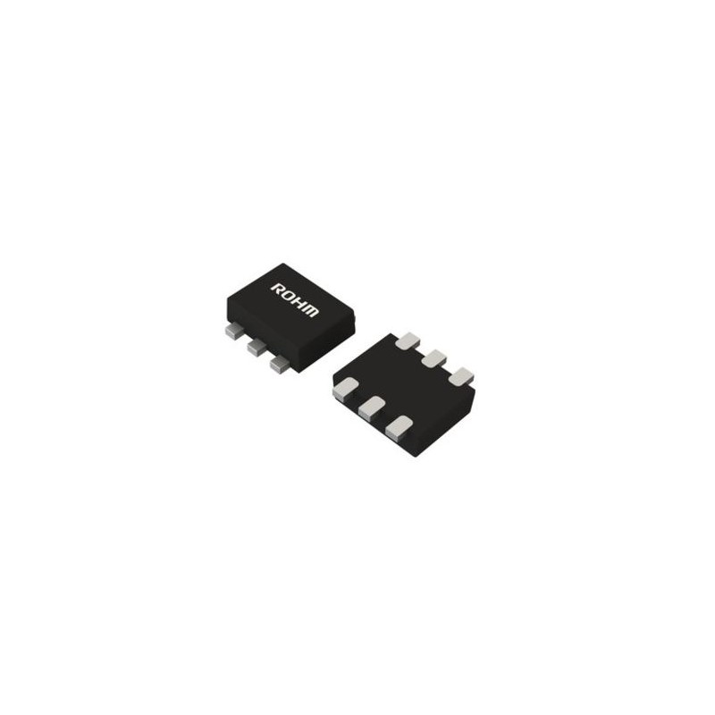 100 pcs - ROHM EMD6T2R Dual PNP/NPN Digital Transistor, 100 mA, 50 V, 6-Pin SOT-563