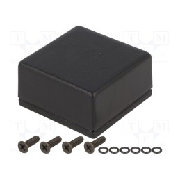 1 pcs x HAMMOND - 1590WLLBBK - Enclosure: multipurpose, X: 50mm, Y: 50mm, Z: 25mm, 1590W, aluminium