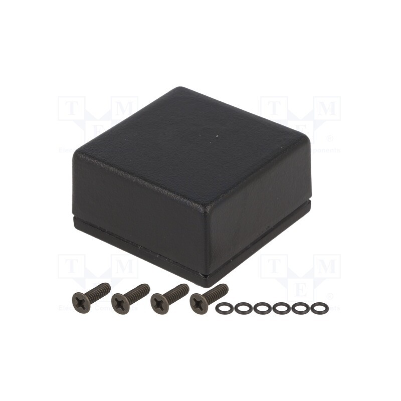 1 pcs x HAMMOND - 1590WLLBBK - Enclosure: multipurpose, X: 50mm, Y: 50mm, Z: 25mm, 1590W, aluminium