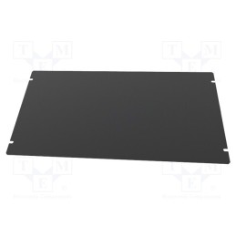 1 pcs x HAMMOND - 1431-26BK3 - Mounting plate, steel, Series: 1441, black