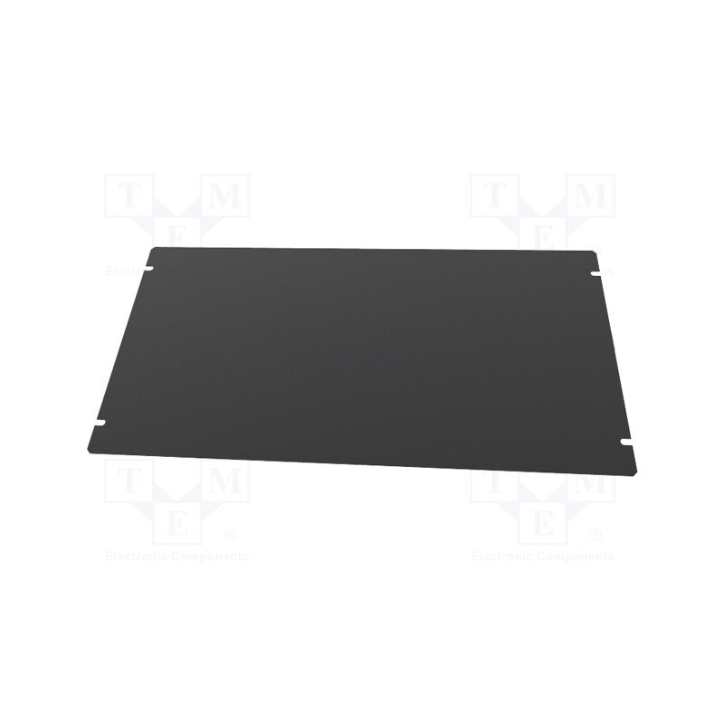 1 pcs x HAMMOND - 1431-26BK3 - Mounting plate, steel, Series: 1441, black