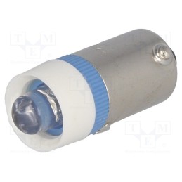 1 pcs x BRIGHTMASTER - LLED-B9/12/B - LED lamp, blue, BA9S, 12VDC, 12VAC