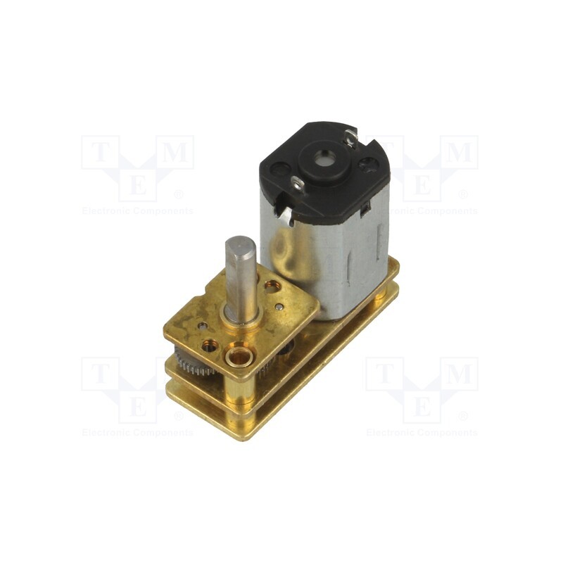 1 pcs x DFROBOT - FIT0490 - Motor: DC, with plastic gearbox, 6VDC, 250mA, Shaft: D spring, 3mm