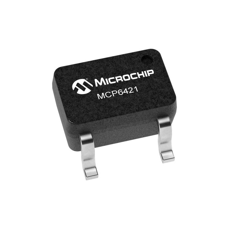 50 pcs - MCP6421T-E/OT Microchip, Op Amp, 90kHz 0.001 MHz, 1.8 V - 5.5 V V, 5-Pin SOT-23