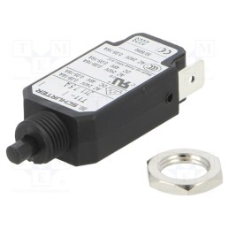 1 pcs x SCHURTER - 4400.0232 - Circuit breaker, Urated: 240VAC, 48VDC, 7.5A, SPST, Poles: 1, screw