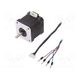 1 pcs x DFROBOT - FIT0278 - Motor: stepper, 3.4VDC, Shaft: D spring, max.343mNm, 1.7A, 6000h