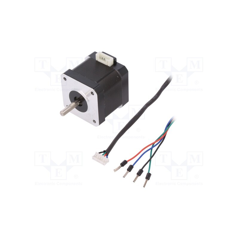 1 pcs x DFROBOT - FIT0278 - Motor: stepper, 3.4VDC, Shaft: D spring, max.343mNm, 1.7A, 6000h