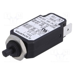 1 pcs x SCHURTER - 4400.005 - Circuit breaker, Urated: 240VAC, 48VDC, 6A, SPST, Poles: 1, screw