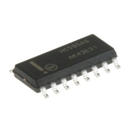 10 pcs - onsemi MC74HC595ADG 8-stage Surface Mount Shift Register HC, 16-Pin SOIC