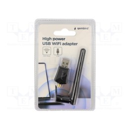 1 pcs x GEMBIRD - WNP-UA300P-02 - PC extension card: WiFi network, USB A plug, USB 2.0, black