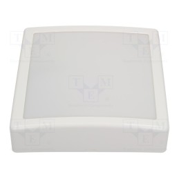 1 pcs x PAWBOL - D.31101M - Lamp: lighting fixture, IRYS, polycarbonate, E27, IP44, Body: white