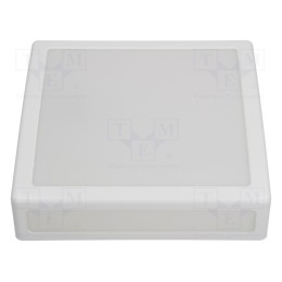 1 pcs x PAWBOL - D.31100M - Lamp: lighting fixture, ERIS, polycarbonate, E27, IP44, Body: white