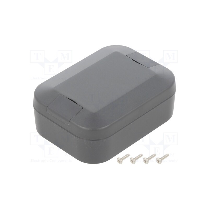 1 pcs x TAKACHI - WP6-8-3C - Enclosure: multipurpose, X: 60mm, Y: 80mm, Z: 30mm, WP, ABS, graphite