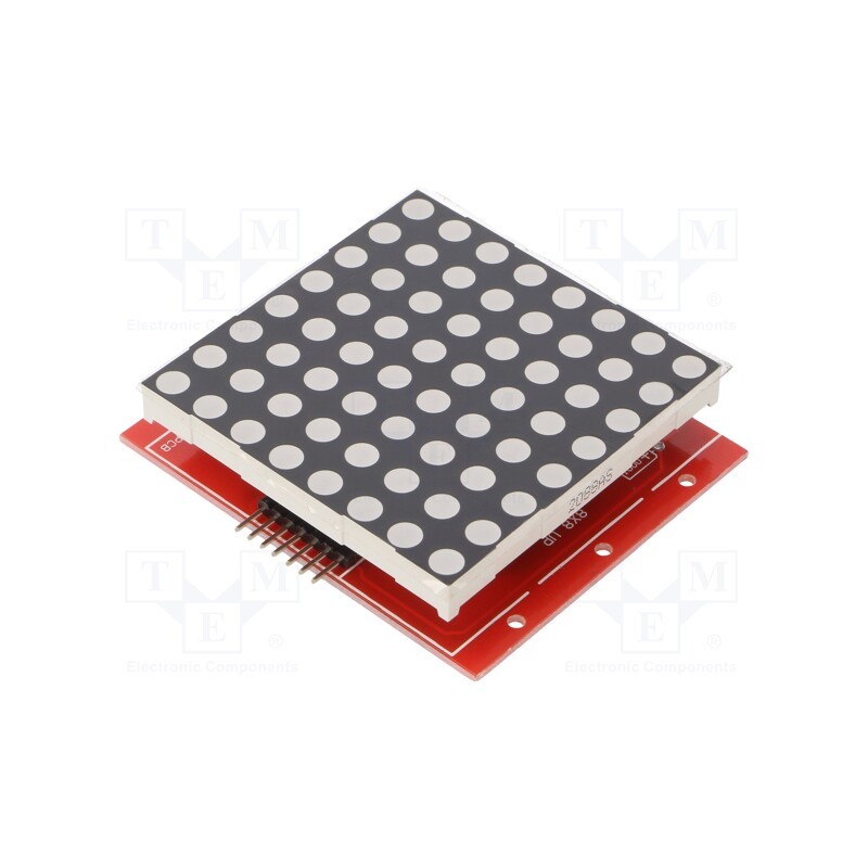 1 pcs x OKYSTAR - OKY3525 - Display: LED, 8x8, 47x32x12mm, 5VDC, IC: 74HC595, Display: matrix