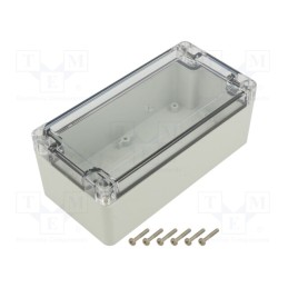 1 pcs x KRADEX - ZP160.80.60SJP TM PC - Enclosure: multipurpose, X: 80mm, Y: 160mm, Z: 60mm, ZP, light grey