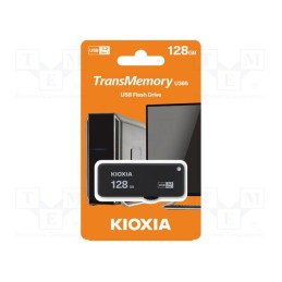 1 pcs x KIOXIA - LU365K128GG4 - Pendrive, USB 3.0, 128GB, USB A, YAMABIKO, black