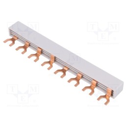 1 pcs x EATON ELECTRIC - EVG-4PHAS/8MODUL - Busbar, 10mm2, Poles: 4, Urated: 240V,415V, Usurge rated: 4kV, fork