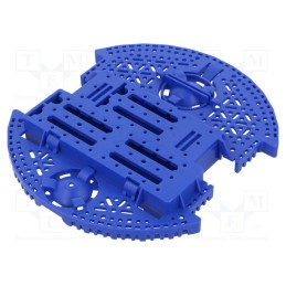 1 pcs x POLOLU - ROMI CHASSIS BASE PLATE - BLUE - Chassis, POLOLU Romi, blue, Kit: Romi chassis, 165mm
