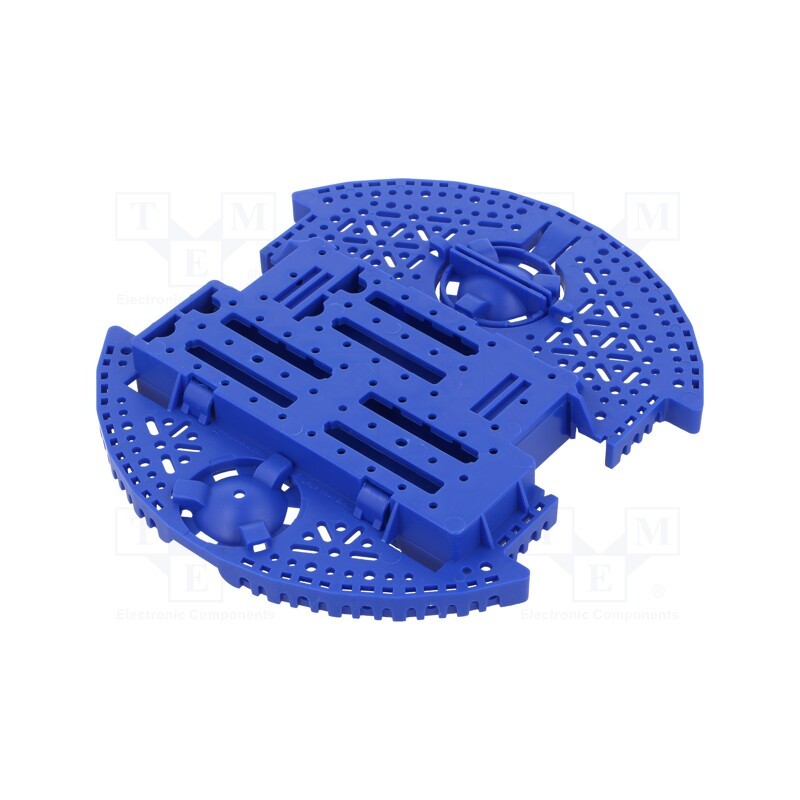1 pcs x POLOLU - ROMI CHASSIS BASE PLATE - BLUE - Chassis, POLOLU Romi, blue, Kit: Romi chassis, 165mm