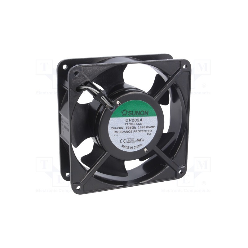 1 pcs x SUNON - DP203A2123LST.GN - Fan: AC, axial, 230VAC, 120x120x38mm, 119m3/h(±10%), 36dBA, 2000rpm